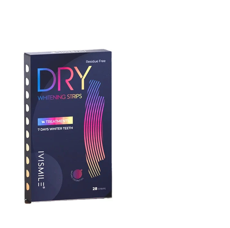 28 Sensitivity Free Whitening Organic Mint Flavor Dry Teeth Whitening Strips Custom LOGO Teeth White