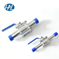 Grade EP/BA 316L Stainless Steel 3-Piece Manual Ball Valve 1000 PSI Normal Temperature Extended Butt Weld End for Gas OEM