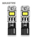 2x T10 LED W5W 5W Car Side Interior lights 12V Super Bright Bulb 5530 Chips 194 168 Auto White 6000K Parking Marker Dome Lamps
