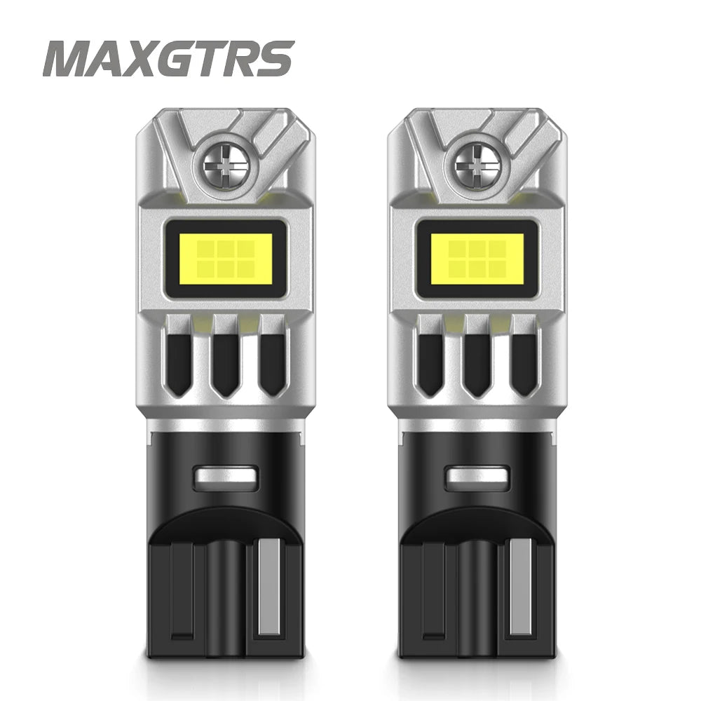 2x T10 LED W5W 5W Car Side Interior lights 12V Super Bright Bulb 5530 Chips 194 168 Auto White 6000K Parking Marker Dome Lamps