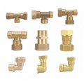 1/2 Inch Brass Compression Fittings Union Tee Elbow Water Gun Joint Adapter High Pressure Plumbing Pneumatic Fitting MegaBDM