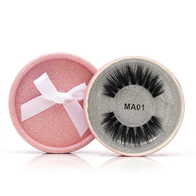 Hot-selling 1 Pair Handmade Natural Slimm Soft Silk Protein Eyelashes Eye Enhancers with Gift Box for Makeup