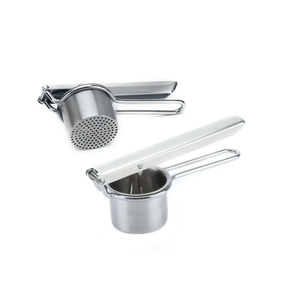 Deluxe AISI 304 18/10 Stainless Steel Mirror Polished Eco-Friendly Kitchen Gadget Strong Wire Handle Manual Operation Fruit