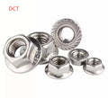 Stainless Steel 201/304/316 Hexagon Flange Nuts with Zinc Plated Finish for Industrial Mining Use