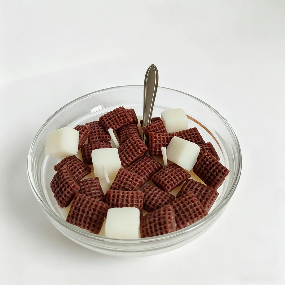 Factory Wholesale Creative Cereal Bowl Scented Candle Cute Dessert Aromatherapy Candle Gift Home Decoration