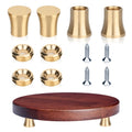 Volcanic Shape Brass Cutting Board Feet Chopping Board Feet Set With Silicone Nonslip Pads for Kitchen Utensils(4PCS).