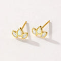Nagosa Minimalist Fine Jewelry 18k Gold Vermeil 925 Sterling Silver Marquise Cubic Zirconia Stud Earrings Women Daily