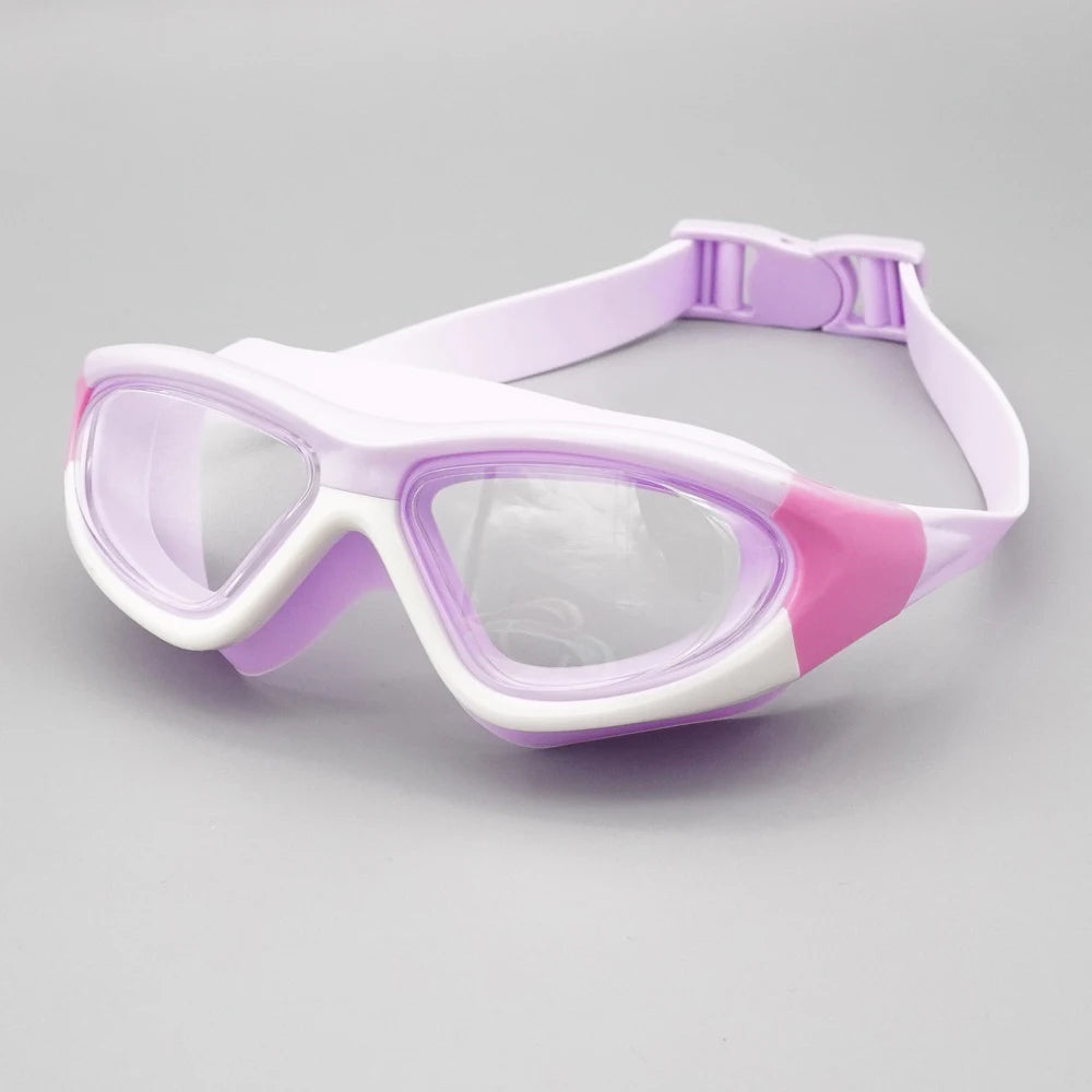 Cream-Style Swim Goggles for Kids Anti-Fog Children's Swimming Goggles with New Design for Eye Protection