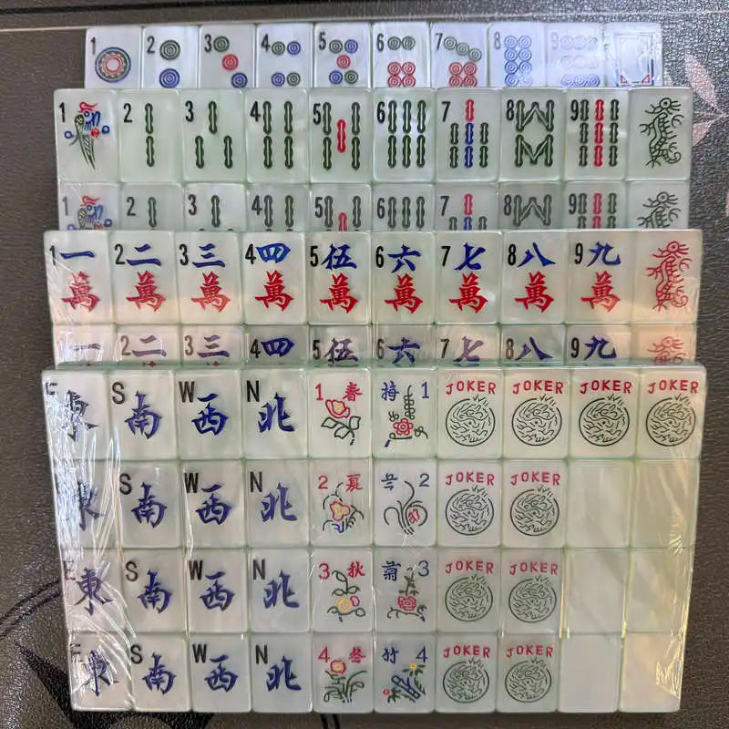 Factory Direct Green Pearl Light American Mahjong Set 160 Paris Mah Jong Tiles MegaBDM
