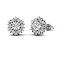 Moissanite Diamond With GRA Certificate 925 Silver Flower Cluster Stud Earrings Jewelry Mother Day Gift  Destiny Jewellery