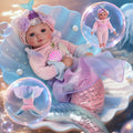 Babeside Winter 17 Inch Mermaid Reborn Baby Doll Girl Vinyl Cloth Body Realistic Baby Doll Christmas Gift Ready to Ship MegaBDM