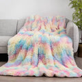 Cozy Soft Fleece Stuffed Animal Sherpa Throw Weighted Blanket for Insomnia Relief Autism Depression Care