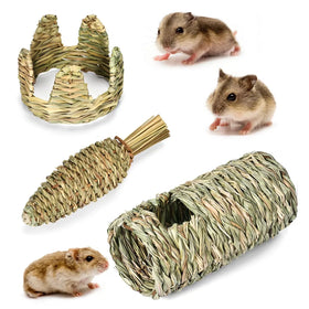 Eco-friendly Water Grass Material Warm and Comfortable with Customizable Packaging for Hamster Hideout Houses