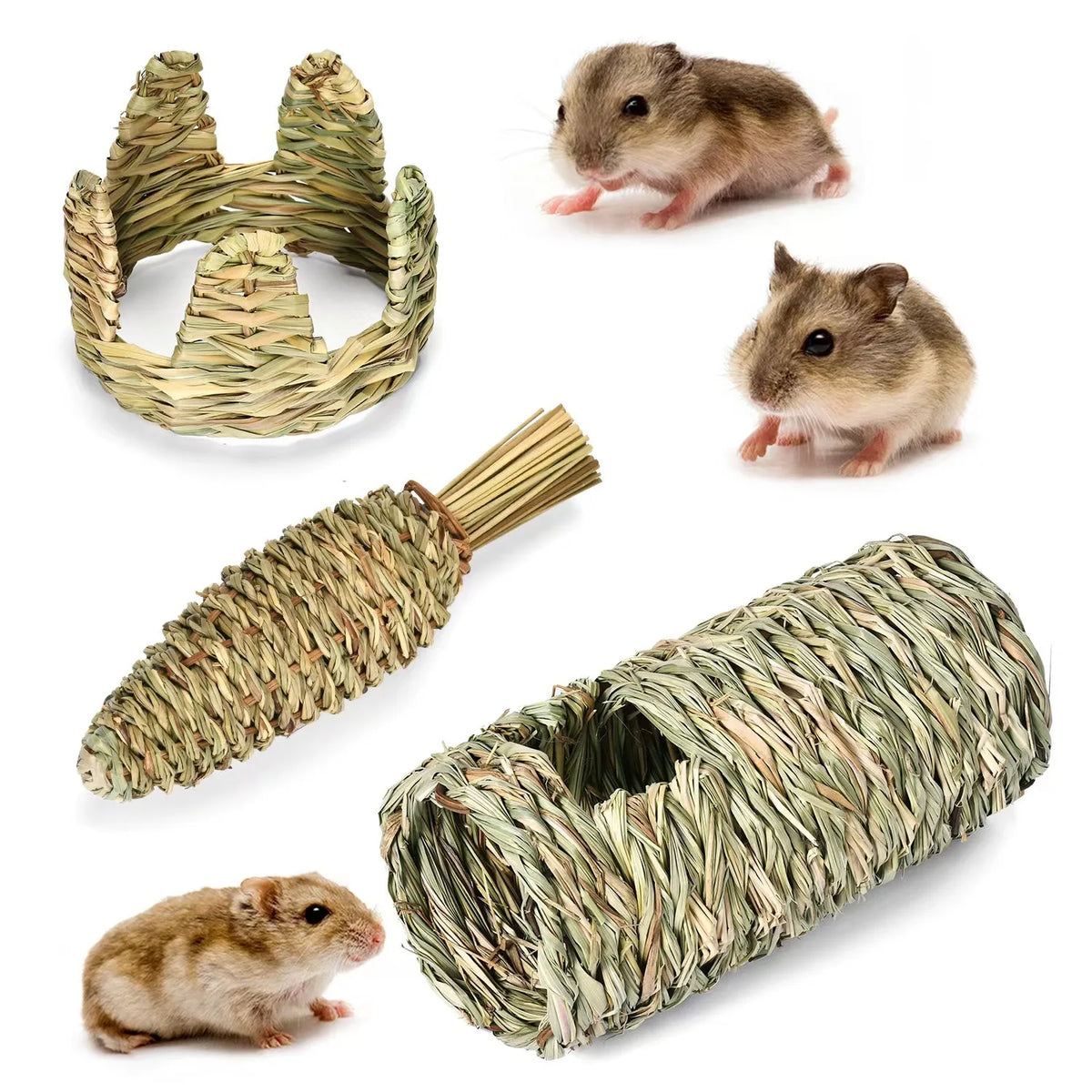 Eco-friendly Water Grass Material Warm and Comfortable with Customizable Packaging for Hamster Hideout Houses MegaBDM