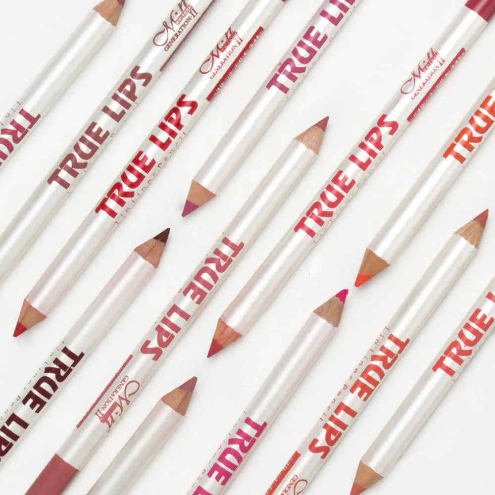 Menow P14002 Long Lasting Waterproof Professional Matte High Pigmentation Chemical True Lip Liner 12Color Mix Private Label MegaBDM
