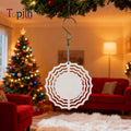 Topjlh Sublimation Aluminum Wind Chime Ornament Outdoor Decor Custom Logo Ideal for Home Yard Decoration & Festive