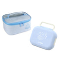 Double Layer 304 Stainless Steel Lunch Box with 3 Squares Premium Insulated Food Container Bento Lunch Box with Bag MegaBDM
