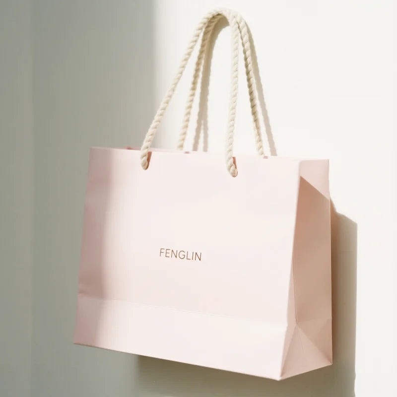 Wholesale Personalized Luxury Custom Paper Shopping Gift Bags With Your Own Logo Packaging Bags