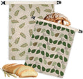 Pack Beeswax Bread Bags for Homemade Bread with Zipper Large 13x17'' Reusable Beeswax Sourdough Bread Storage Bag