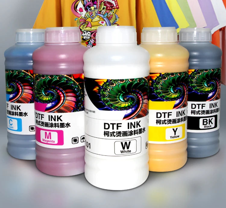 Premium Quality Heat Transfer Printing Ink 1000ml DTF Ink for Garment Store for Diy T-shirts