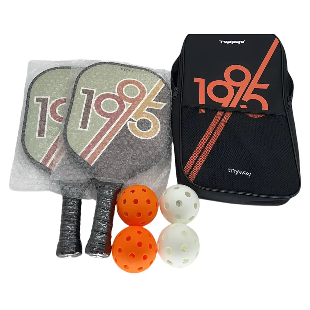 Fiberglass Paddle Balls White Grip Thermoformed Glass Fiber Pickleball Paddle