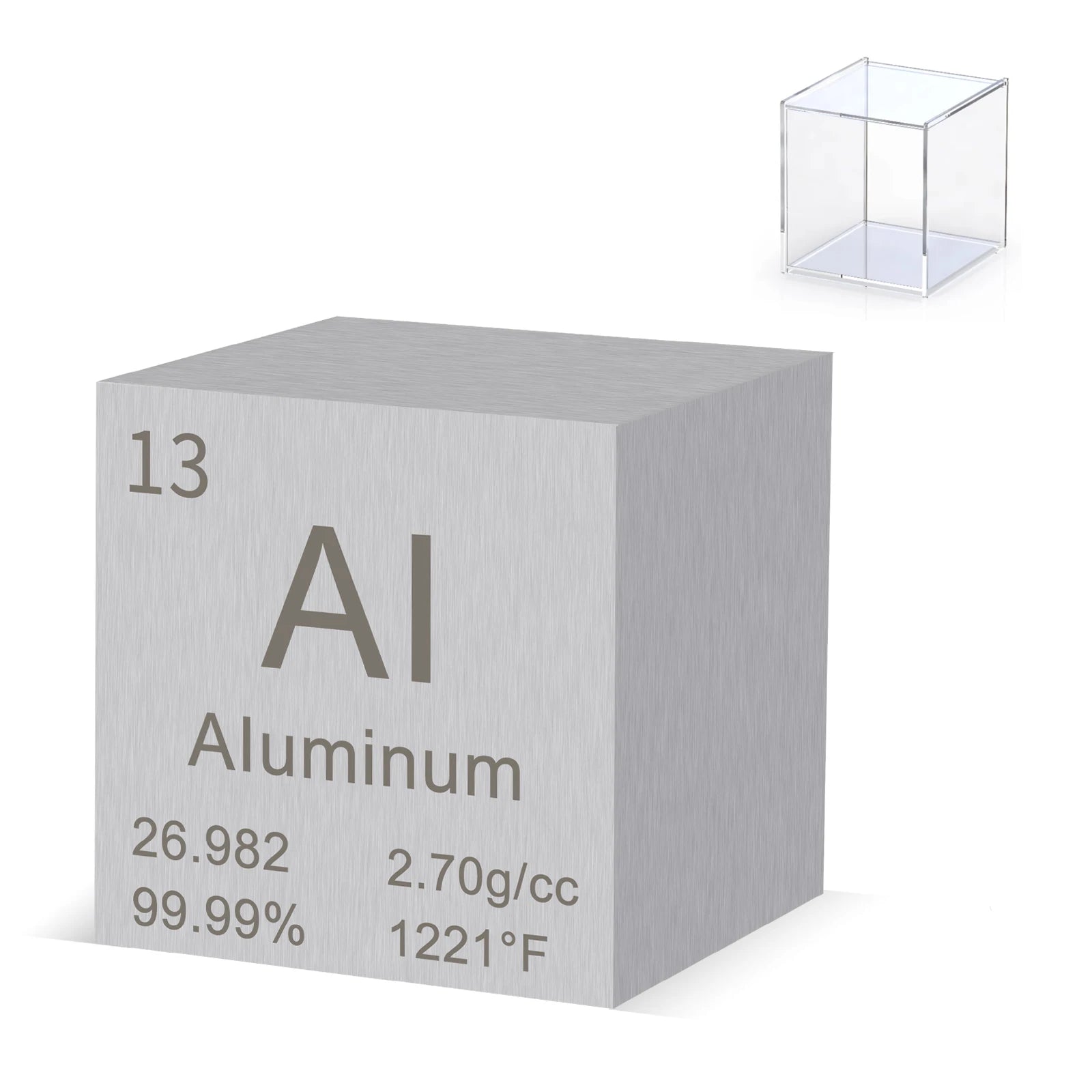 1-in Aluminium CubeHigh Density Metal Element Cube for Element CollectionExperiment MaterialHeavy Small Objects Experience