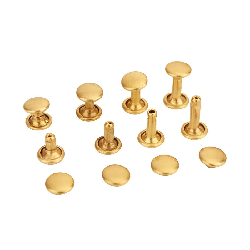 8mm Bronze Metal Dome Rivet Stud Metal Stud for Shoes Garment Leather Bags Rivets and Studs Decoration Bag Fitting Rivet MegaBDM