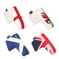 Drop Shipping  UK  Union Jack Series Leather Headcover  Magnetic Golf Clubs Blade Putter Cover