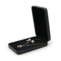 High-end Jewelry Storage Box Jewelry Large Set Small Set Jewelry Black Leather Printed logo