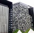 Modern Architectural Honeycomb Veneer in Eye-Catching Black Anodized Aluminum Finish for Outdoor Bathroom Bedroom Use
