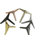 WELLTOP Modern Iron Table Legs Golden Black Silver H12/15/18cm for Bedroom Home Office Dining VT-03.182-1