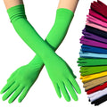 Milk Silk Stretch Gloves Dress up Mittens Gloves Etiquette Festival Party Group Show Bar Dance Long Gloves