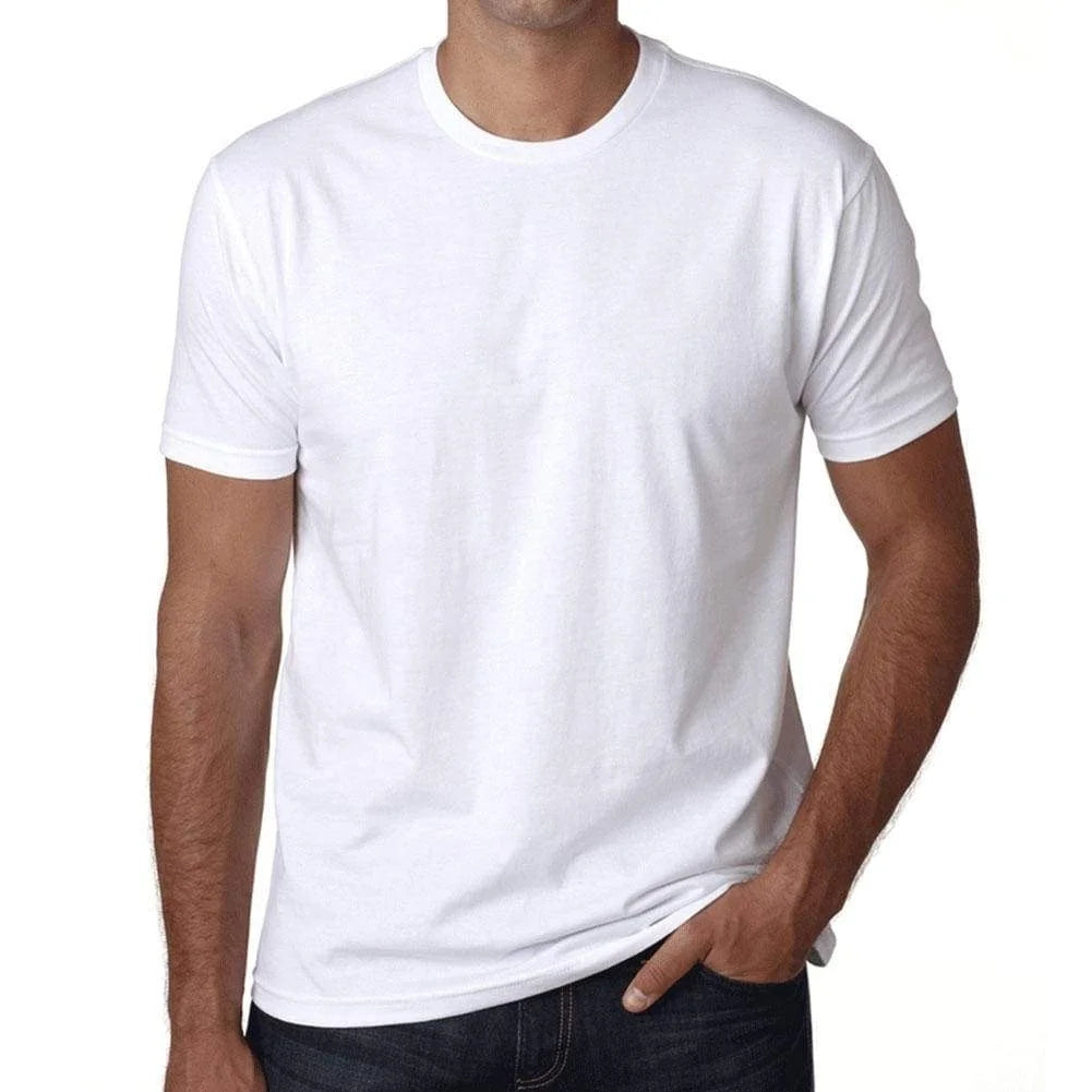 Wholesale Promotional Unisex White Short Sleeve T shirt 100% Cotton Anti-Pilling Biowashed Knitted Heat-Transfer Printing OEM