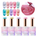 New Nail Trend Crystal Cat Eye Gel Polish Kits Magnetic Nail Polish Set Cats Shiny Diamond Glitter Gel