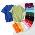 Bangladesh China Factory Price Kids Custom Logo Printed Crew Neck Short Sleeve CVC T Shirt Kindergarten Class Activity TShirt