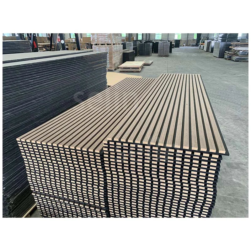 Design Wooden Slat Acoustic Panels for Indoor Multi-Scenario Noise Reduction Modern Eco-Friendly Decorative Application