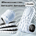 4D Cloud Technology Sports Insoles for Shoes PU Sole Soft Breathable Shock Absorption Cushion Running Orthopedic Care Insoles - Black-White / EU39-40 MegaBDM