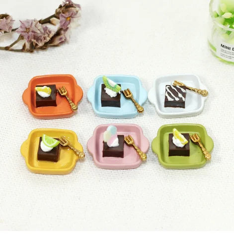 1/6 1/12  Doll House Simulation Mini Chocolate Dim Sum Model Decor 1 Set
