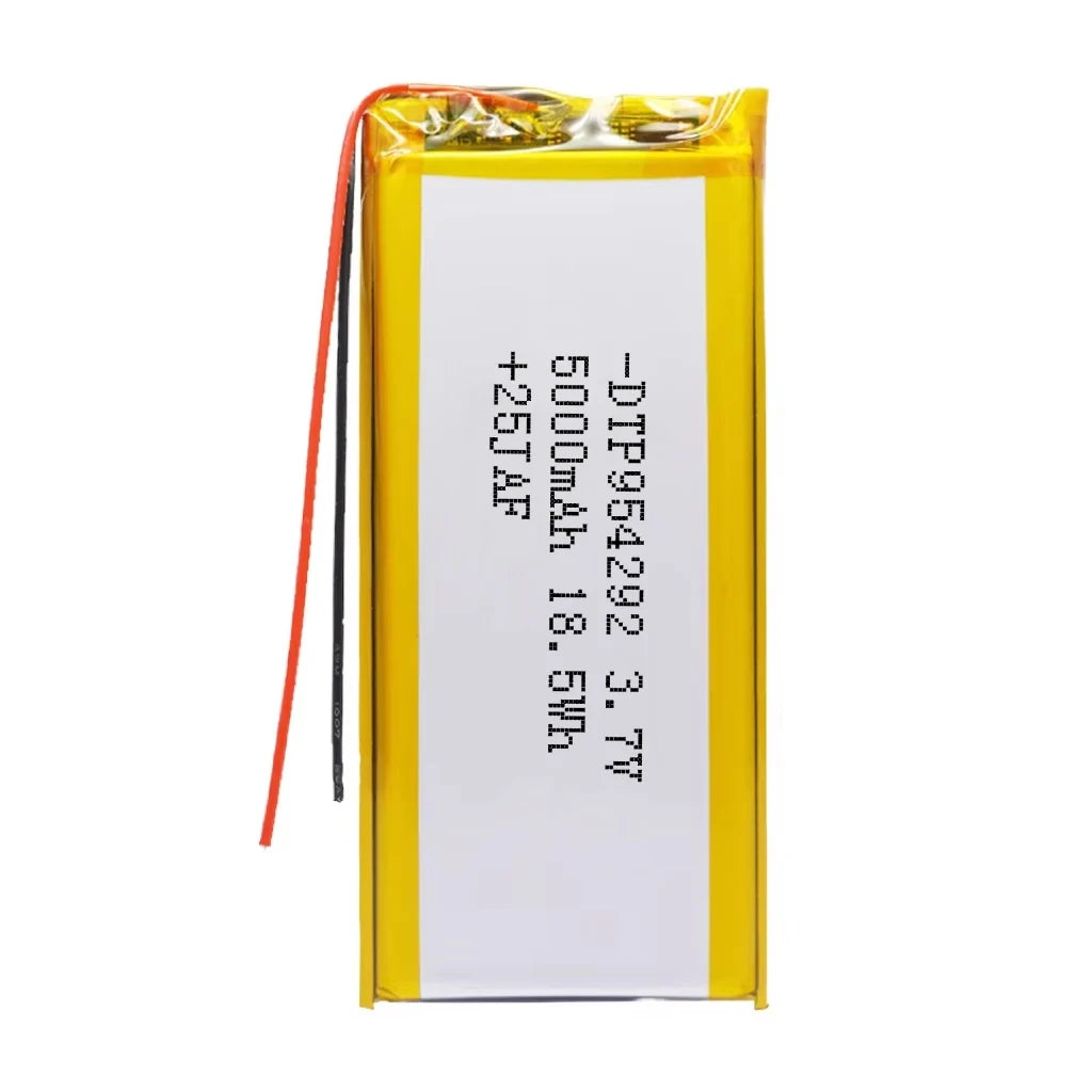 Customized 5000mAh Solid State Polymer Lithium Battery 954292 Li-Ion for Toys Rechargeable 3.7V Lipo Battery