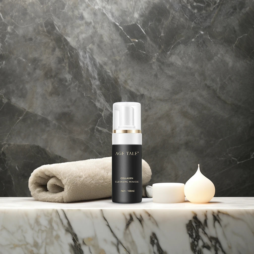 Collagen Face Wash Gentle Oil Control Mousse Cleanser Refreshing Moisturizing Collagen Facial Foaming Cleansing for Skin Care