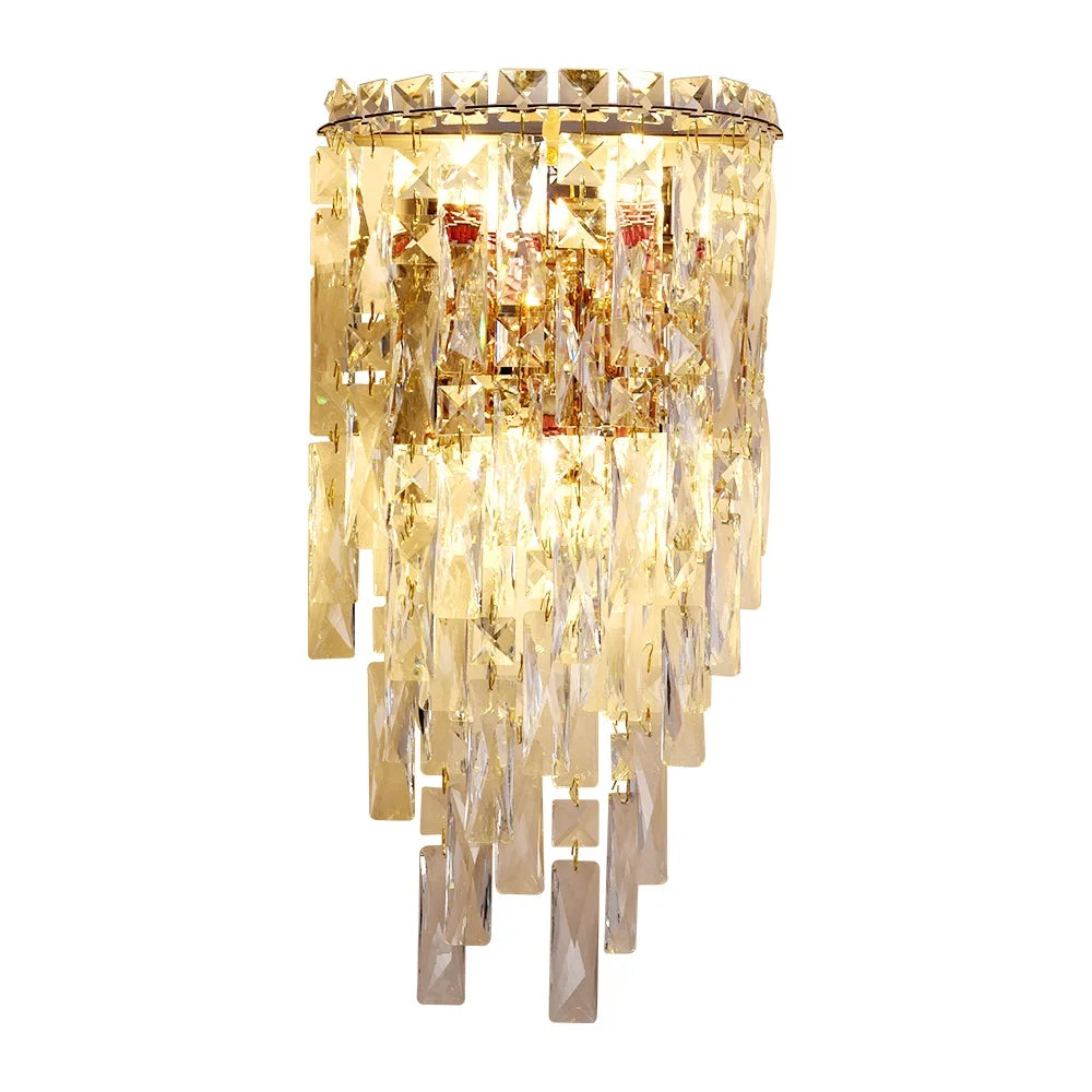 Crystal Wall Sconce Light Fixture for Hallway Bathroom Hotel Villa Project Lighting Premium Quality Wall Lamps