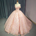 Jancember 9958 Boho Pink Pearls Off the Shoulder Quinceanera Dresses for 15 Girls