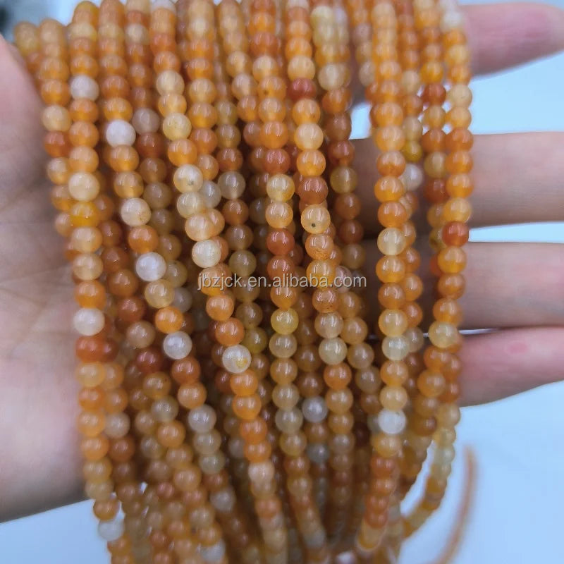 3mm 4mm Small Natural Round Bamboo Coral Beads Red Pink White Peach Orange for DIY Jewelry Making Stone Beads Strand
