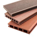 3D Embossed WPC Decking Double Sided Outdoor Wood Plastic Composite Flooring Outdoor Waterproof for Balcony & Garden-Wholesale