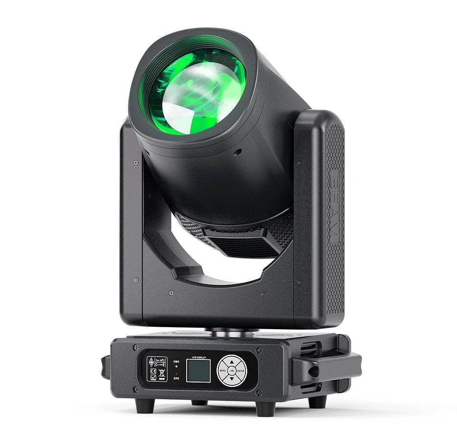 U`King 295W Hid Beam Moving Head Light Double Prism 14R Rainbow Effects Moving Head Stage Lights for Wedding DJ Party Bar Disco MegaBDM