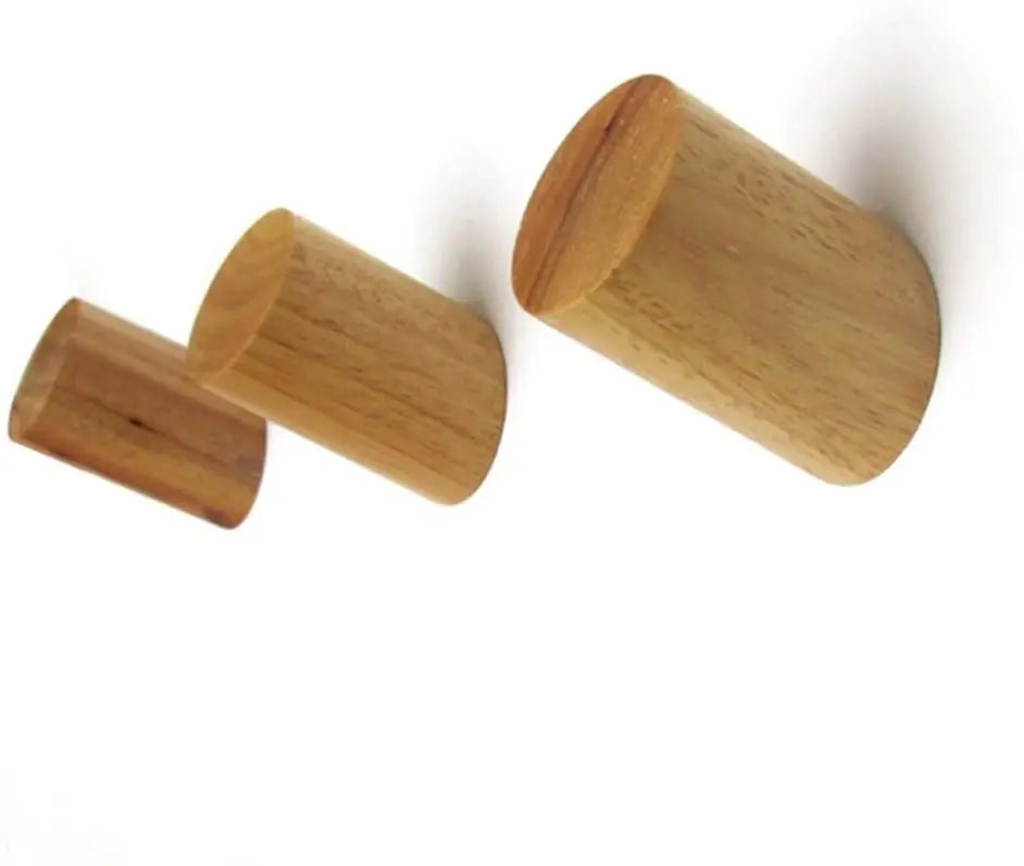 Mounted Coat Hooks Natural Wood Pegs Wall Entryway Vintage Organize Hangers  for Clothes Suit Bags Hanging Hats Bags and Towels