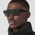 Fashionable One Pace Sunglasses Custom Logo Outdoors Rimless Square Polarized Acetate Sun Glasses for Driver Cycling Sport