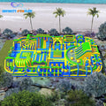 Factory Price Inflatable Amusement Park Obstacle Course Bouncing Park Outdoor Giant Inflatable Theme Park Playground