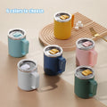 Hot  Colorful  Custom logo Reusable Stainless Steel Water Tumbler Portable Travel Coffee Mug With Lid With Handle