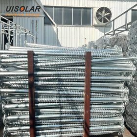 UISOLAR Hot Sell Solar Panel Mount Helical Pile Ground Screws Foundation Solar Mounting System